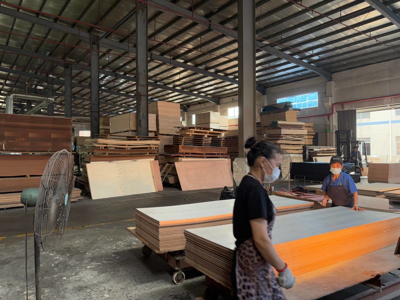 Dongguan Lingfeng Wood Industry Co., Ltd. línea de producción del fabricante