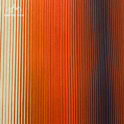 Fabricación de carilla con soporte en bruto y 0,4 mm de espesor en color neón de puesta de sol