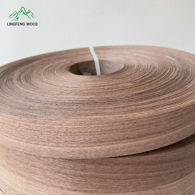 0.45mm Walnut Wood Edge Banding with 8% Moisture Content and 50/100/200 Meters per Roll for Furniture and Cabinets