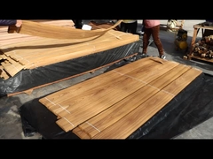 Corte de corona de chapa de teca